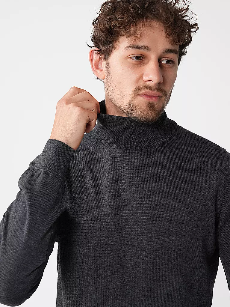 GRAN SASSO | Rollkragenpullover | schwarz