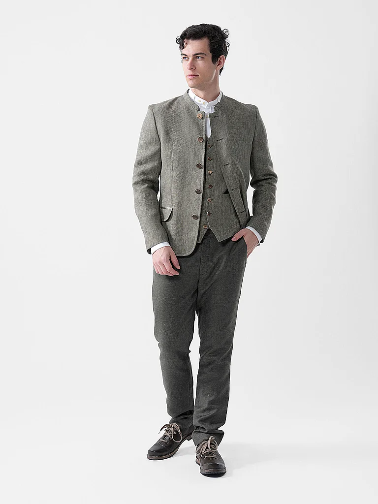 GRASEGGER Gilet tradizionale WUM oliva | 50