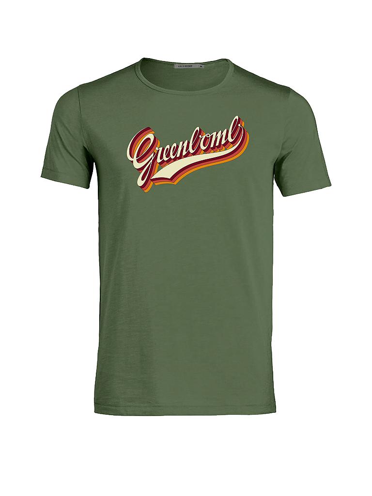 GREENBOMB | T-Shirt "Logo Retro" | grün