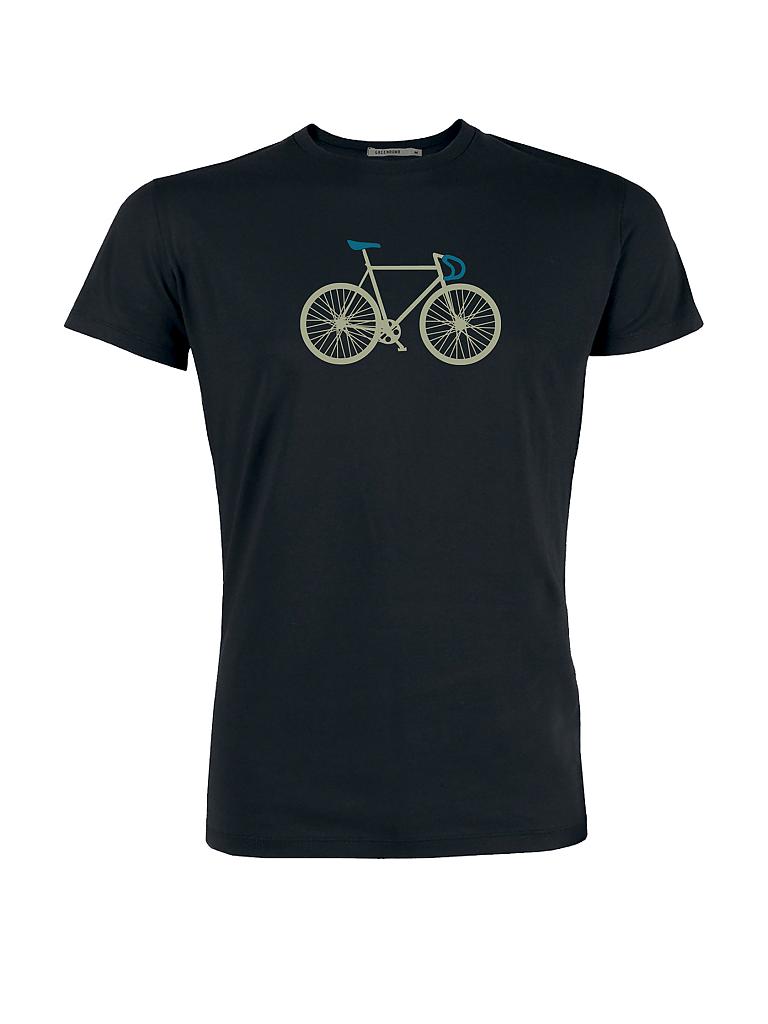 GREENBOMB | T-Shirt "Mountainbike" | schwarz