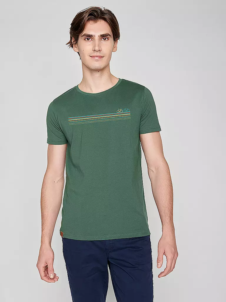 GREENBOMB | T-Shirt BIKE FAST | grün