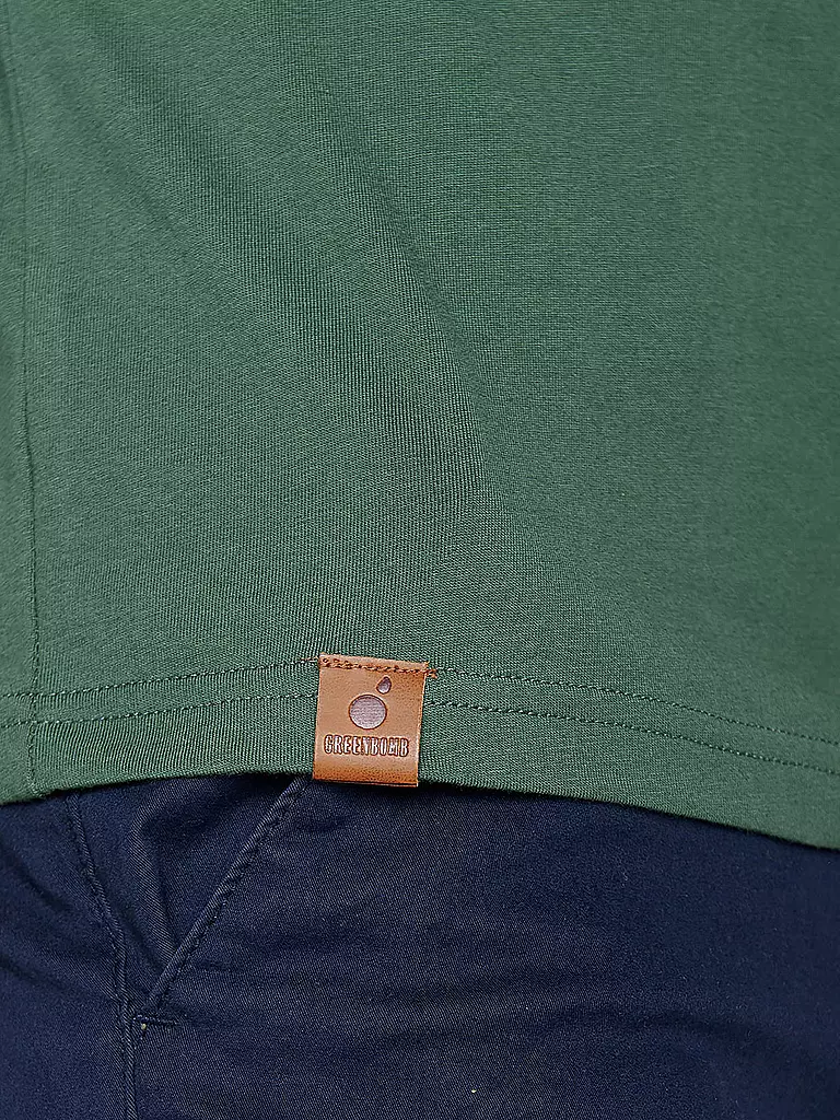GREENBOMB | T-Shirt BIKE FAST | grün