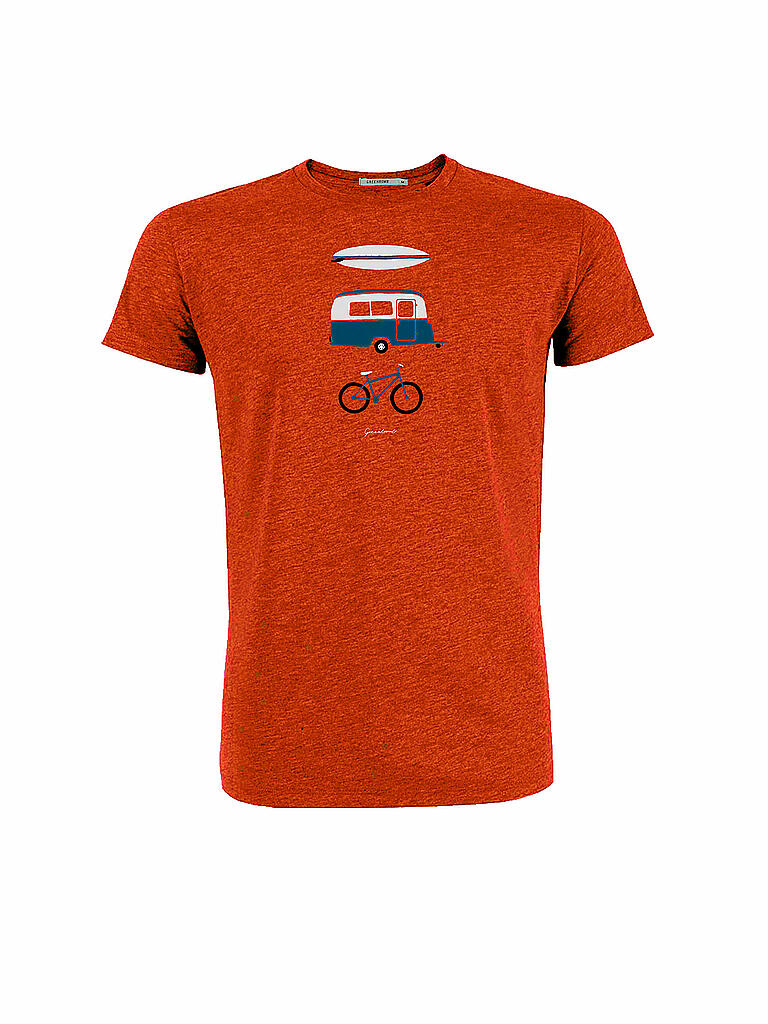 GREENBOMB | T-Shirt CARAVAN SURF | orange