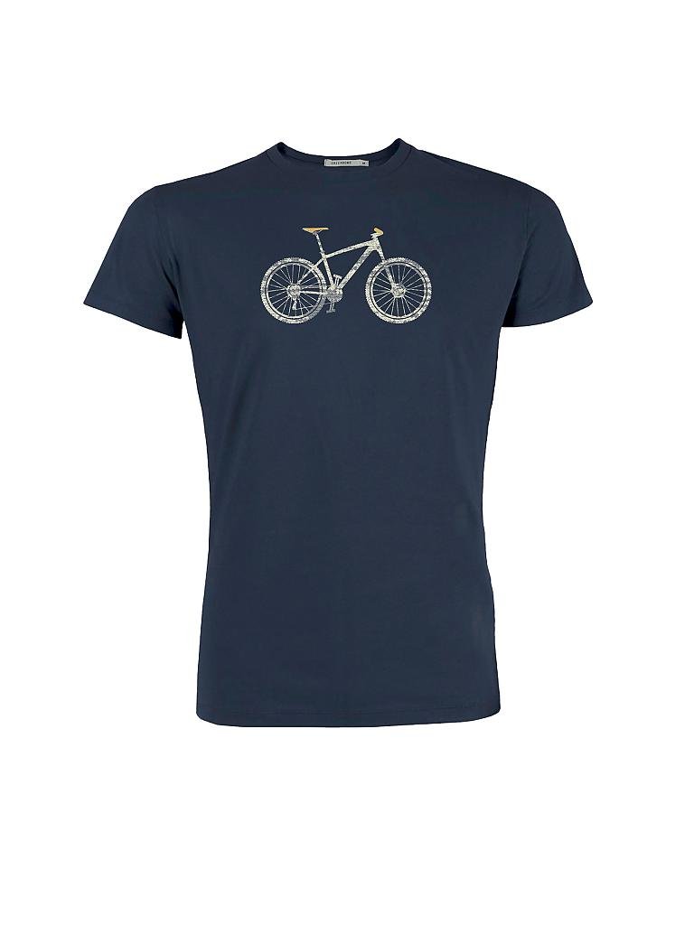 GREENBOMB | T-Shirt CROSSBIKE | blau