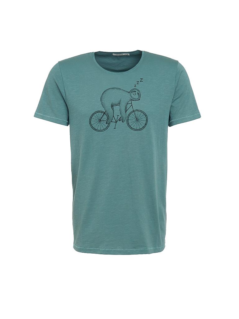 GREENBOMB | T-Shirt FAULTIERBIKE | blau