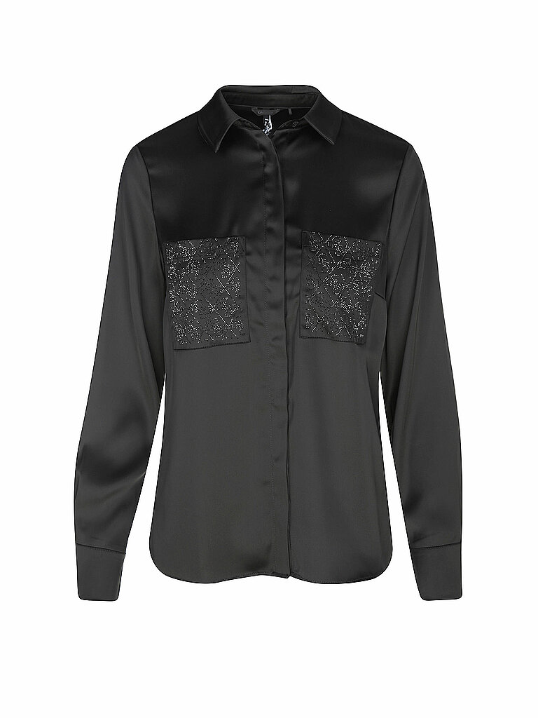 GUESS Hemdbluse schwarz | S