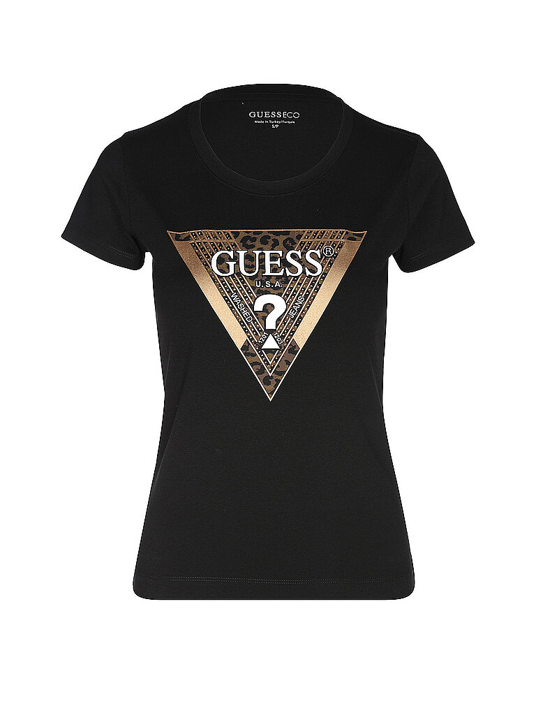 GUESS T-Shirt Slim Fit schwarz | XL