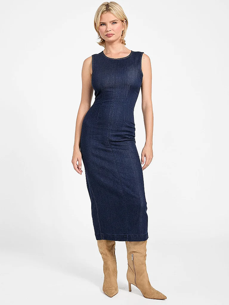 Guess Midikleid DAHLIA dunkelblau   L damen 2