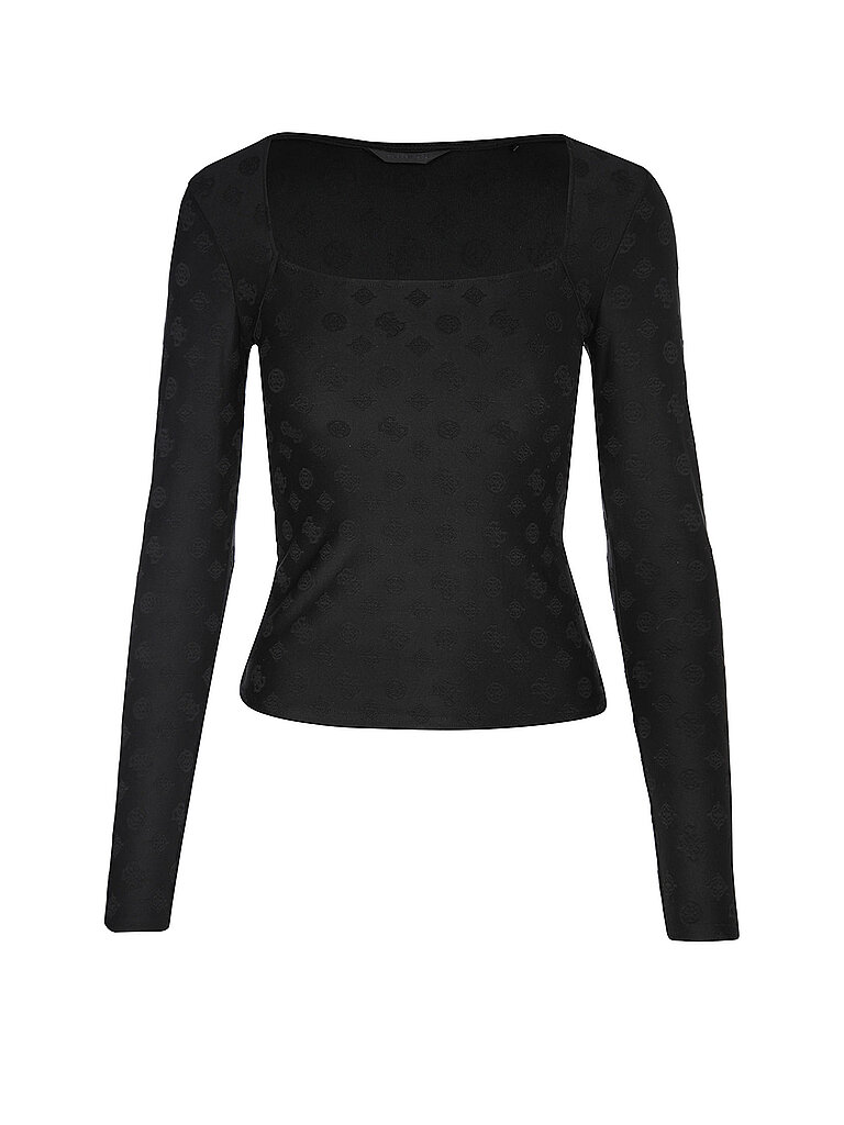 Langarmshirt schwarz L damen