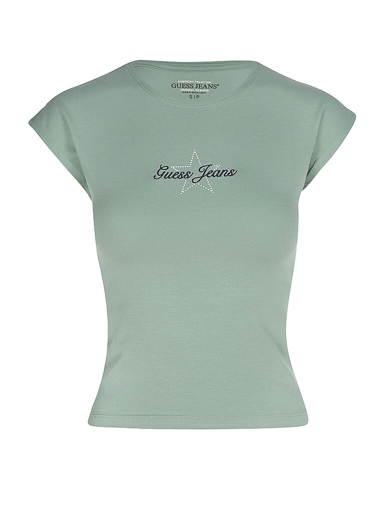 Guess T-Shirt hellgrün L damen