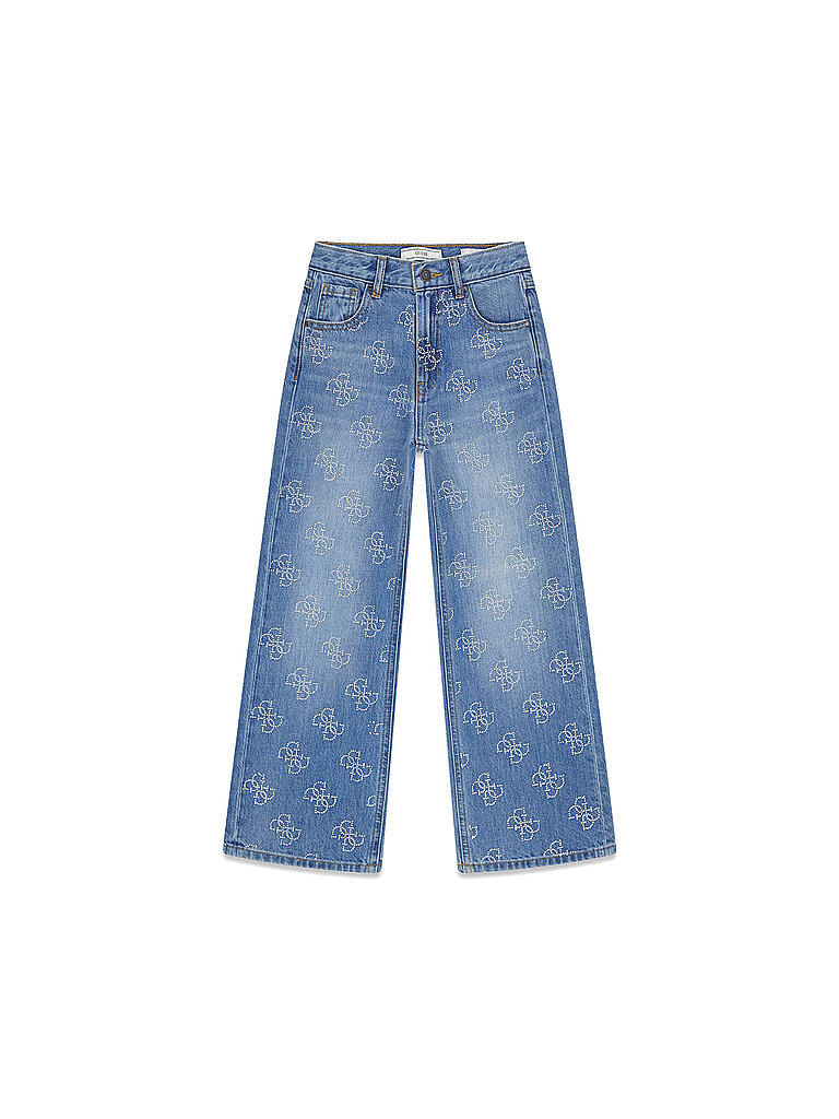 GUESS Mädchen Jeans Wide Fit  hellblau | 140