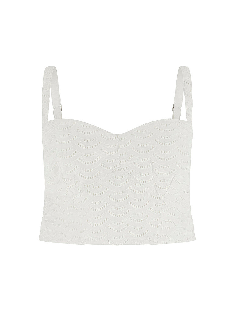 Top SHARON EYELETS weiss XS damen