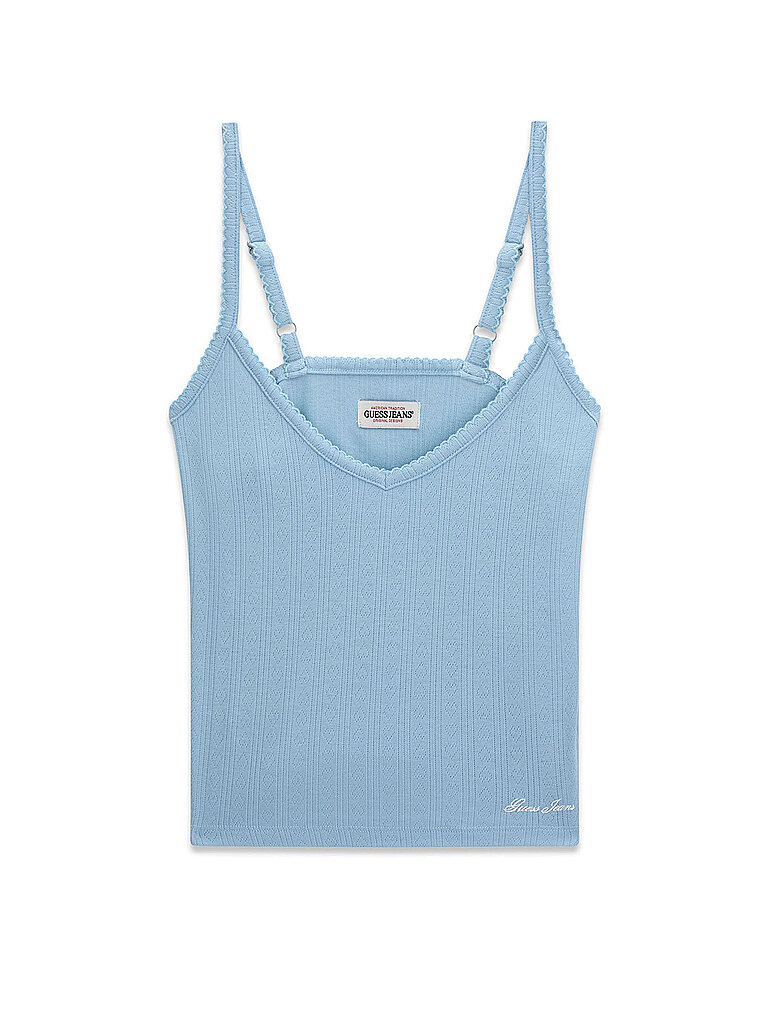 Guess Top hellblau XL damen
