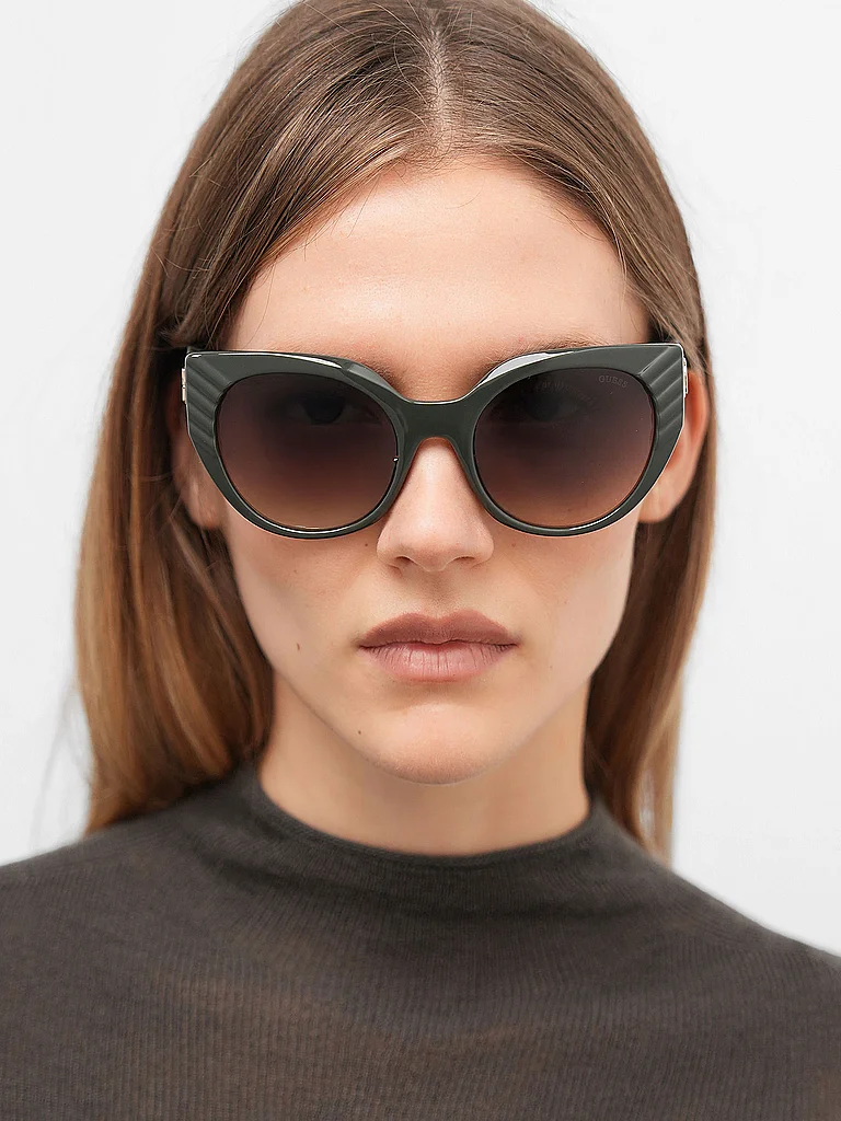 Guess Lunettes De Soleil Pour Femme Gu00255 Shiny Dark Green Gradient Green/CAT3 Femme 2