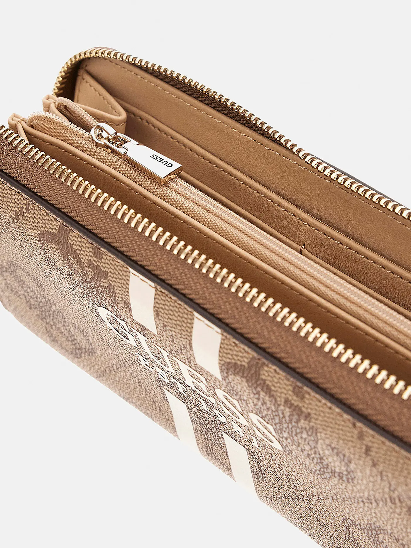 GUESS | Geldbörse LAUREL Large | beige