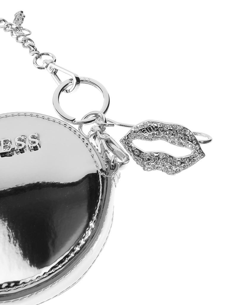 GUESS | Geschenkset - Geldtasche und Schlüsselanhänger | silber