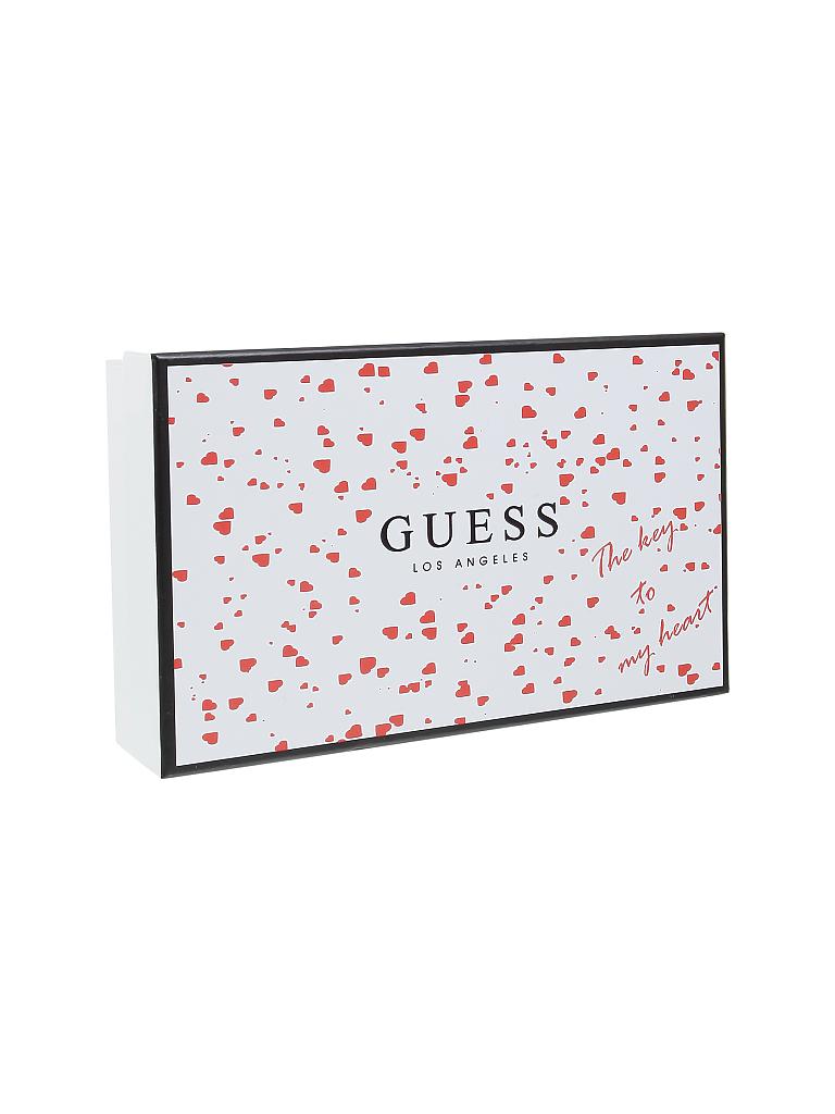 GUESS | Geschenkset - Geldtasche und Schlüsselanhänger | silber