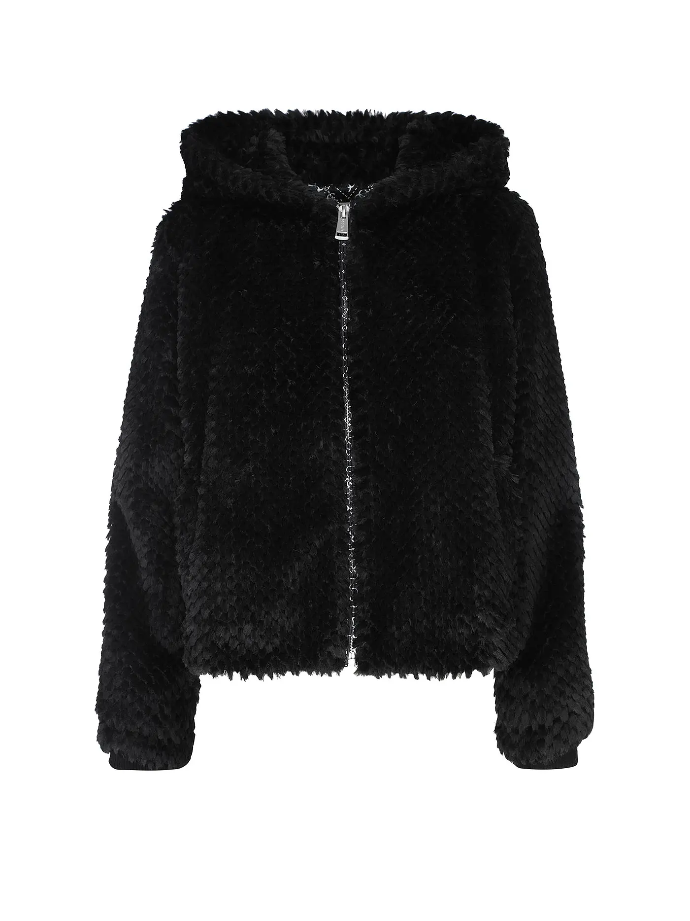 GUESS | Jacke in Felloptik  | schwarz