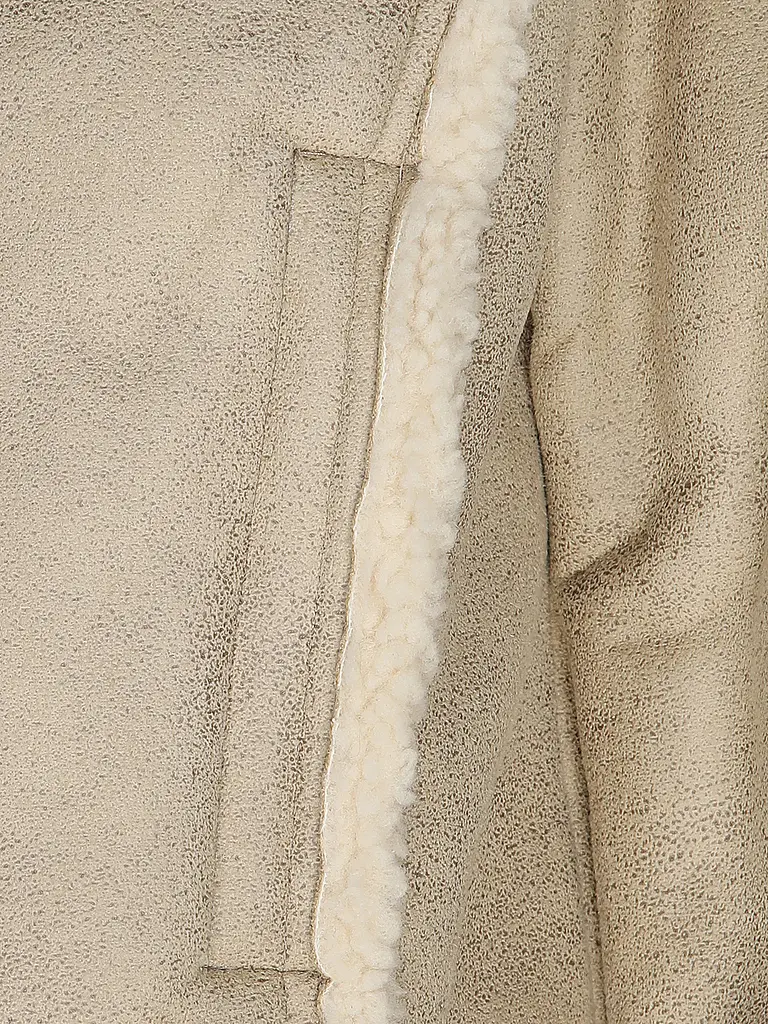 GUESS | Jacke in Felloptik | Creme