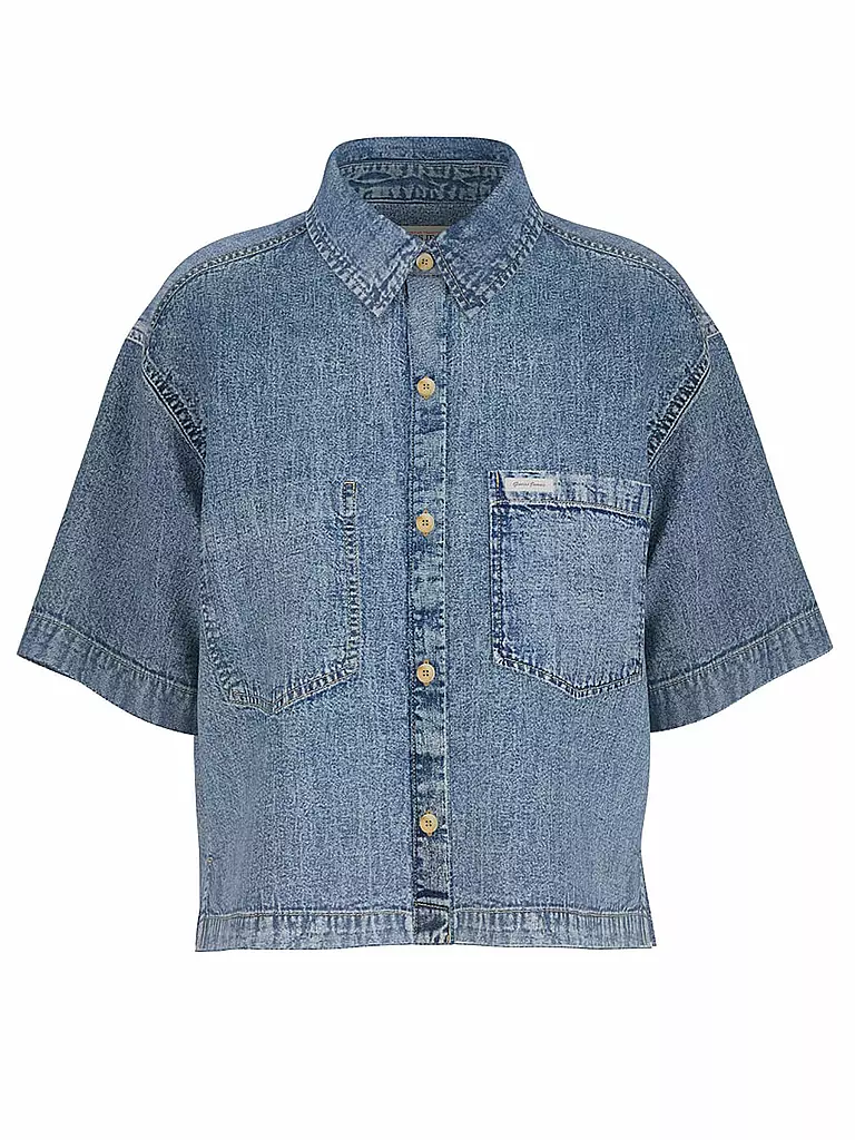 GUESS | Jeansbluse  | blau