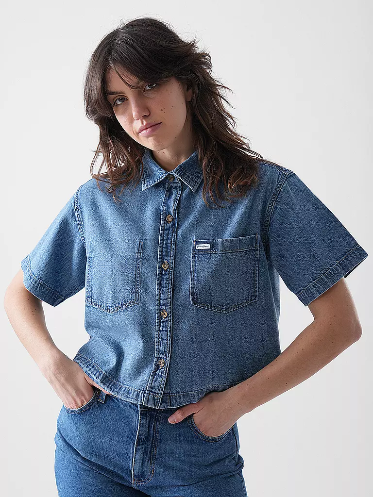 GUESS | Jeansbluse | blau