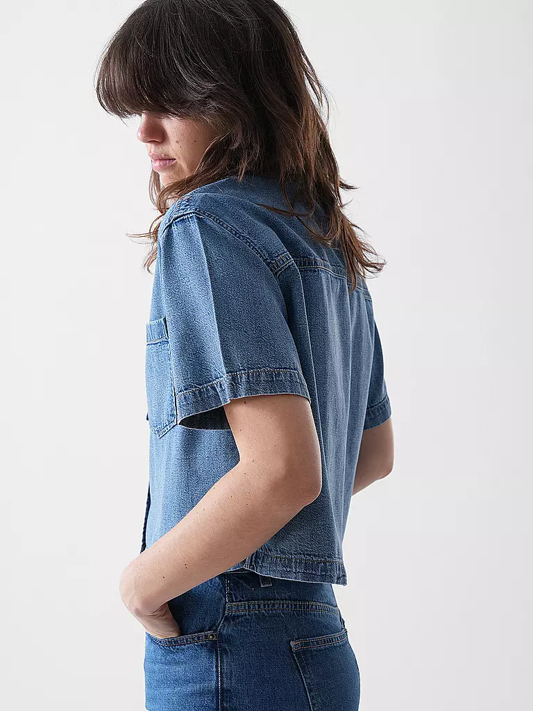 GUESS | Jeansbluse | blau
