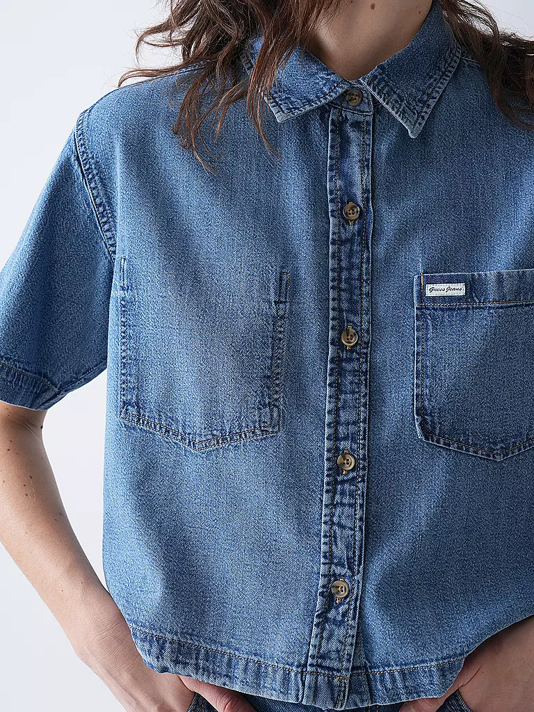 GUESS | Jeansbluse | blau