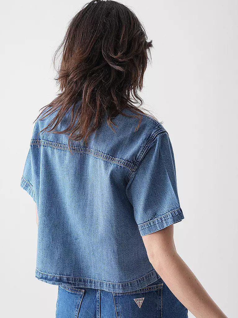 GUESS | Jeansbluse | blau