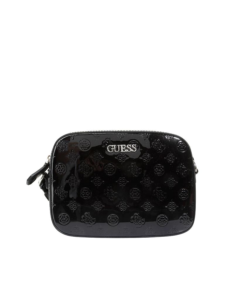 GUESS | Lacktasche - Crossbody "Kamryn" | schwarz