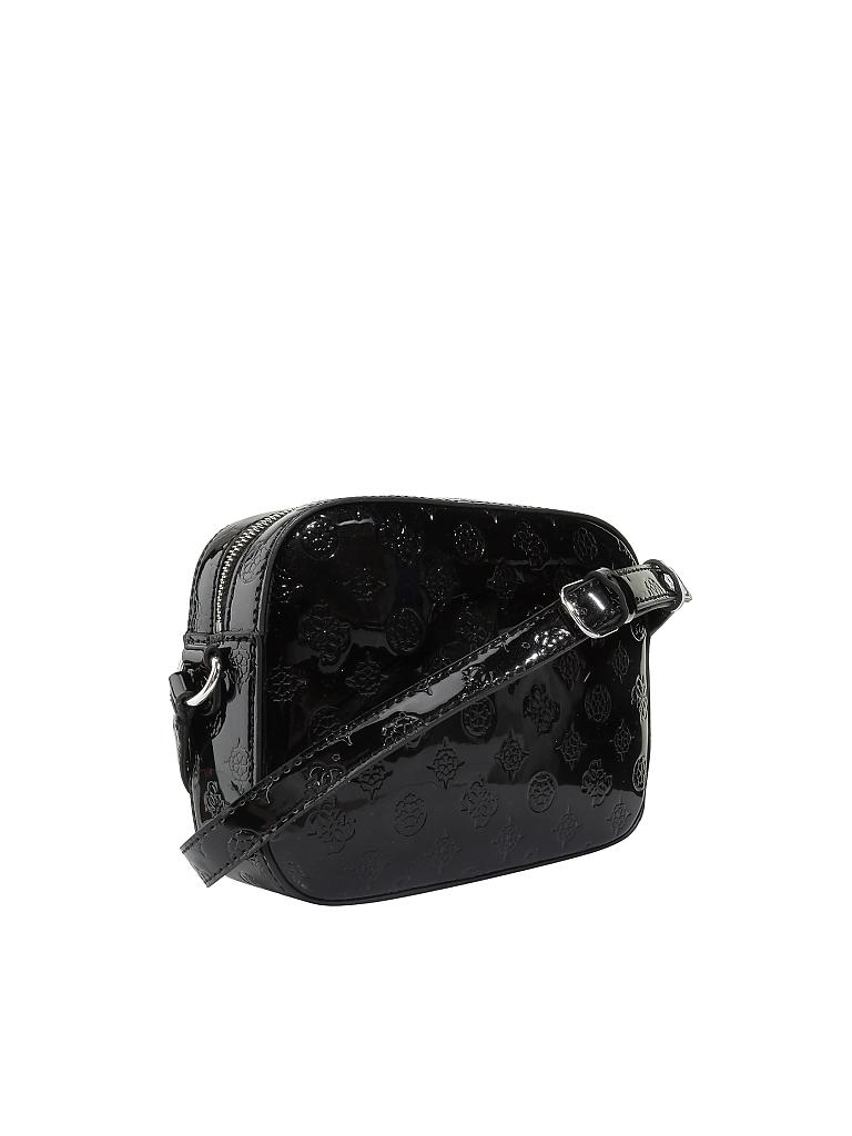 GUESS | Lacktasche - Crossbody "Kamryn" | schwarz