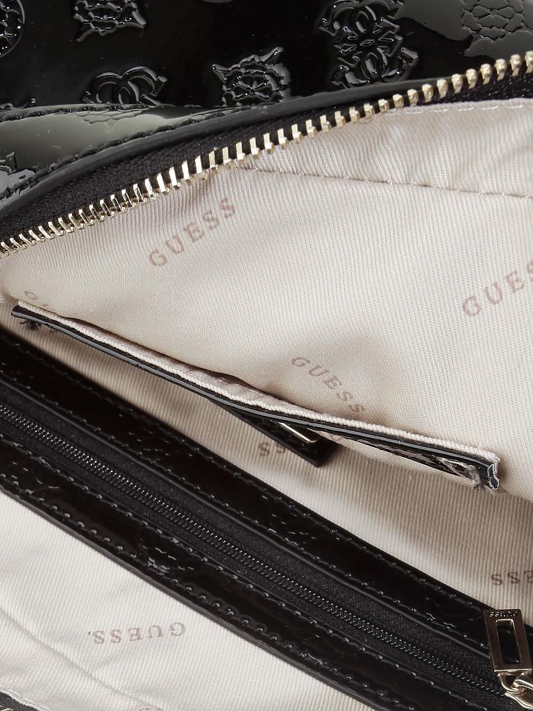 GUESS | Lacktasche - Crossbody "Kamryn" | schwarz