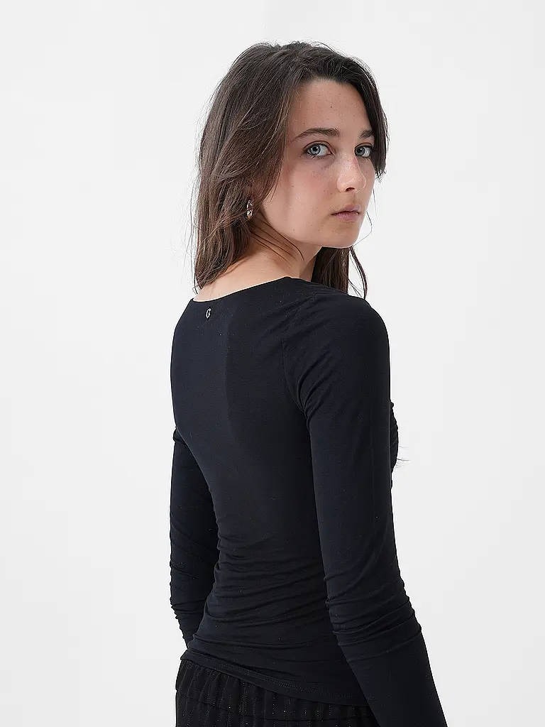 GUESS | Langarmshirt AYLEEN | Schwarz