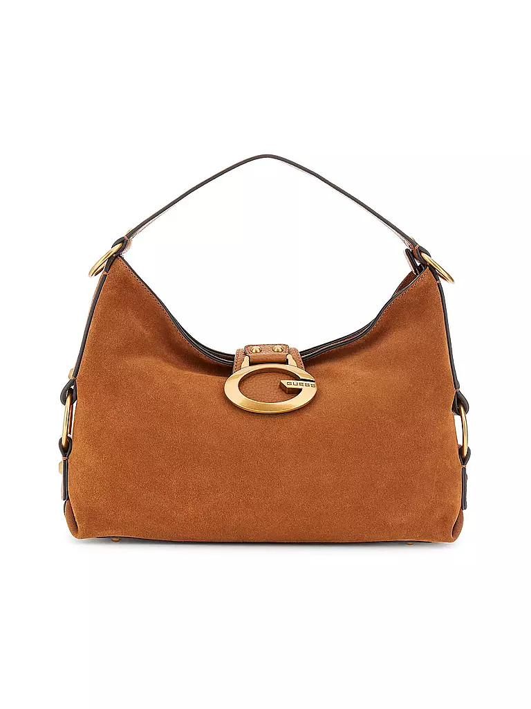 GUESS | Ledertasche - Schultertasche CAMDEN | Camel