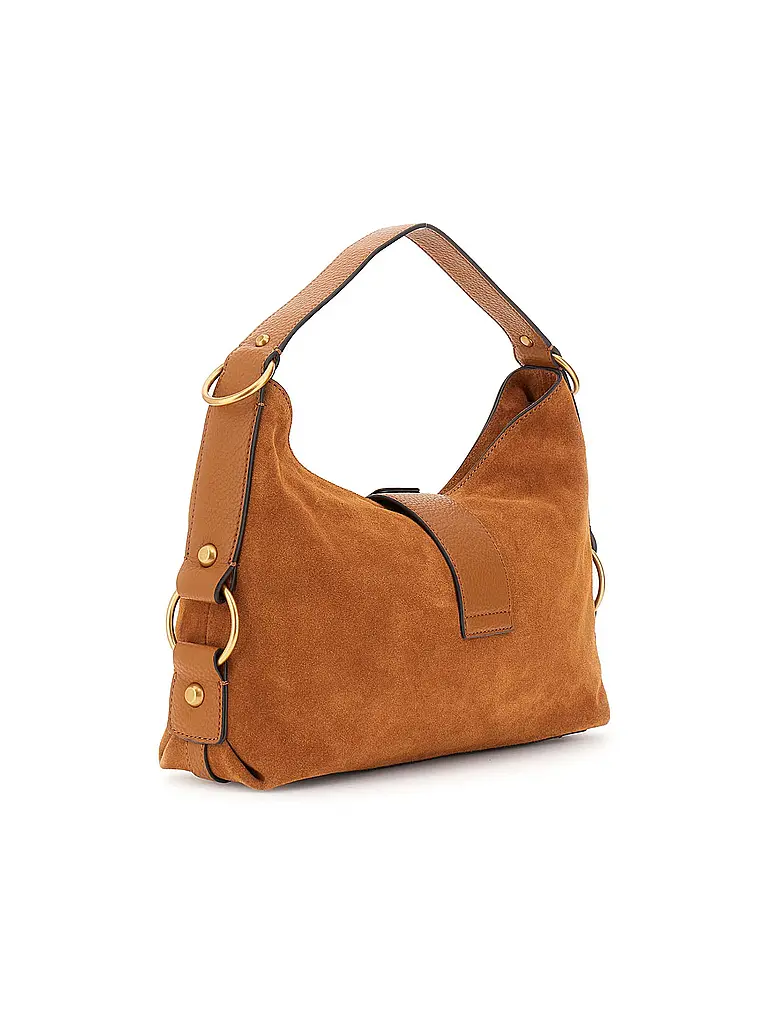 GUESS | Ledertasche - Schultertasche CAMDEN | Camel