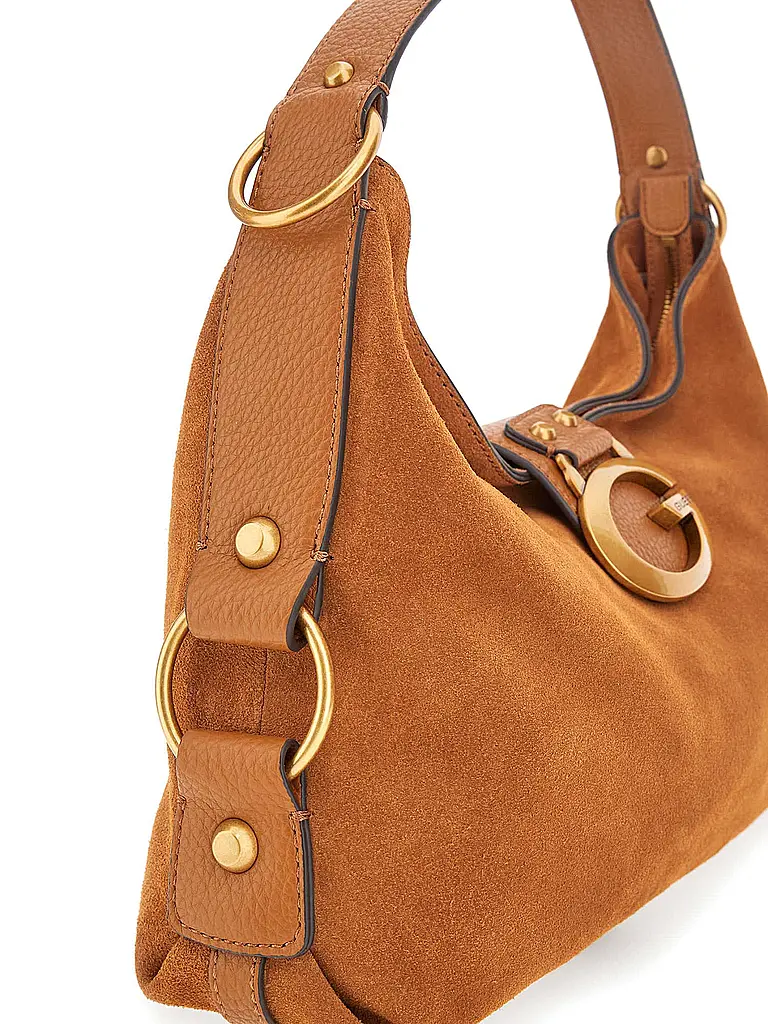 GUESS | Ledertasche - Schultertasche CAMDEN | Camel