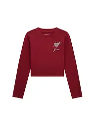 GUESS | Mädchen Langarmshirt  | dunkelrot