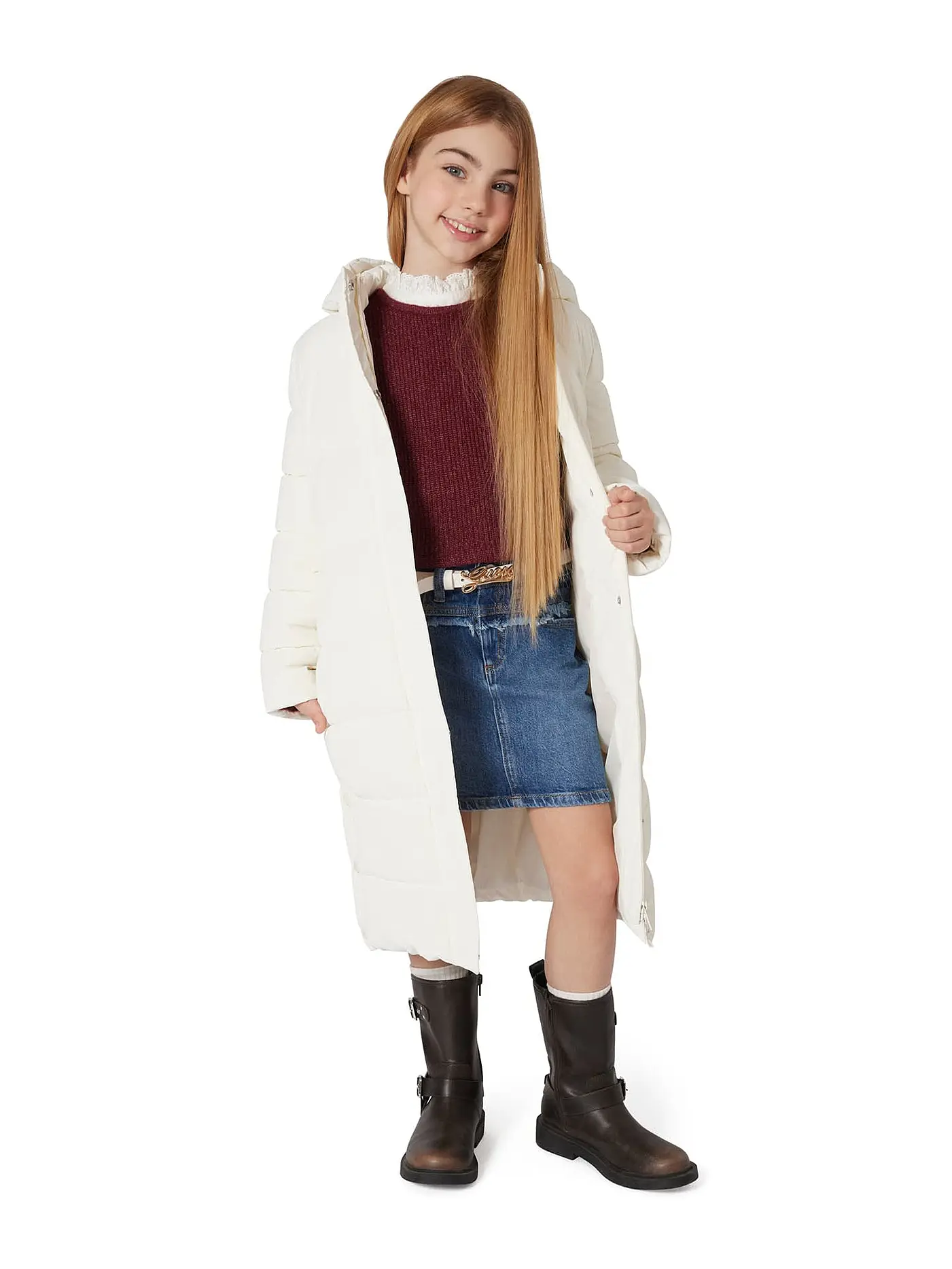GUESS | Mädchen Steppmantel  | creme