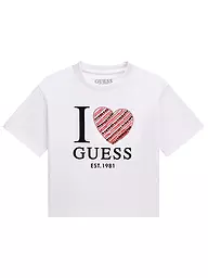 GUESS | Mädchen T-Shirt  | weiss