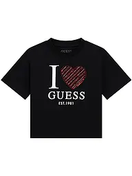 GUESS | Mädchen T-Shirt  | schwarz