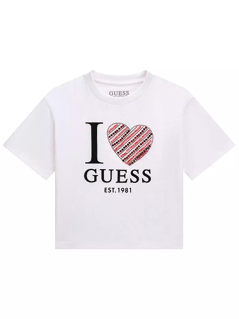 GUESS | Mädchen T-Shirt  | weiss