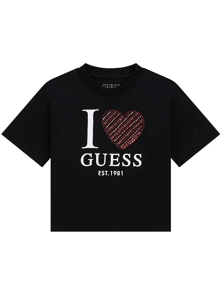 GUESS | Mädchen T-Shirt  | schwarz