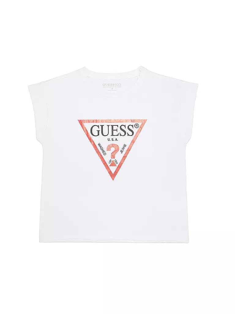 GUESS | Mädchen T-Shirt  | weiss