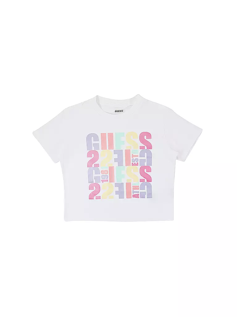 GUESS | Mädchen T-Shirt Cropped Fit | weiss