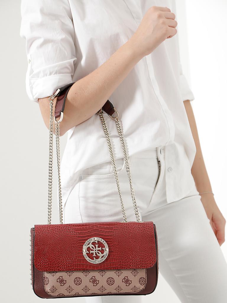 GUESS | Schultertasche "Magnolia" | rot