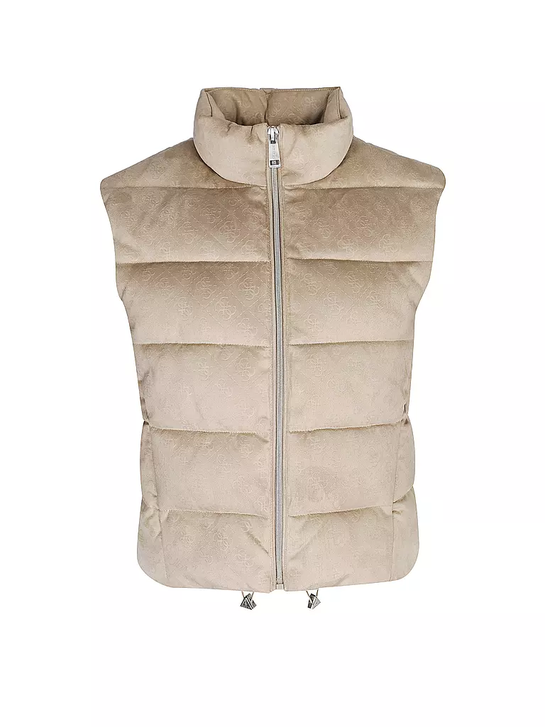 GUESS | Steppgilet in Lederoptik  JOLE  | beige