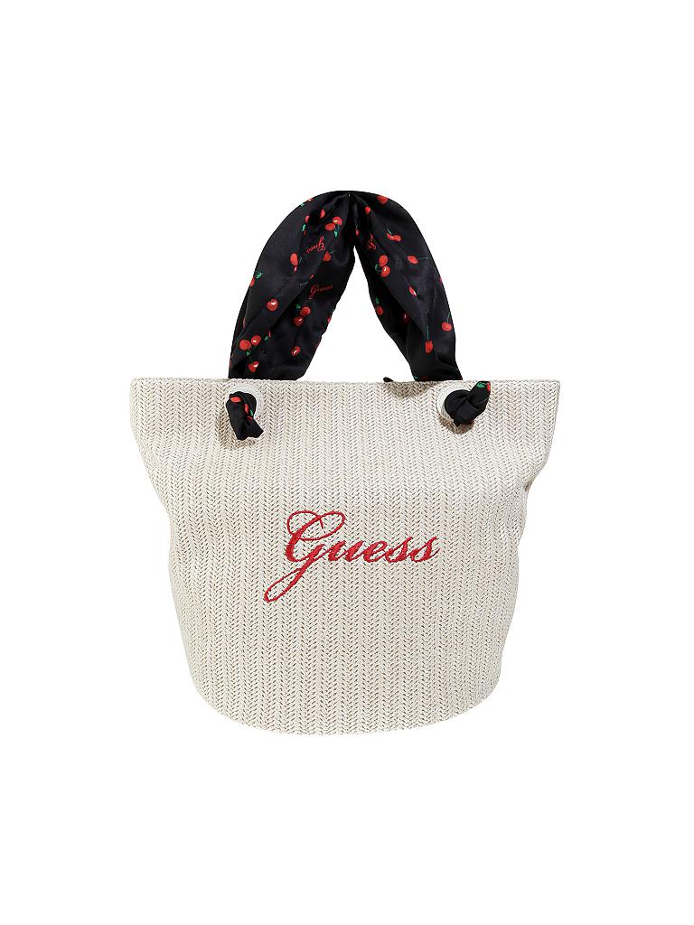 GUESS Strandtasche beige