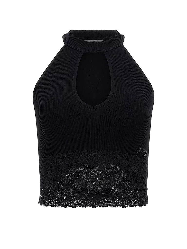 GUESS | Stricktop | schwarz