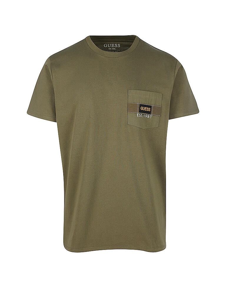 GUESS | T Shirt  | olive