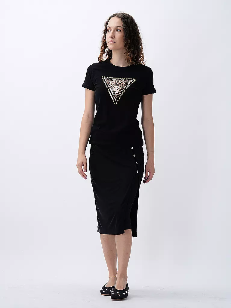 GUESS T Shirt schwarz
