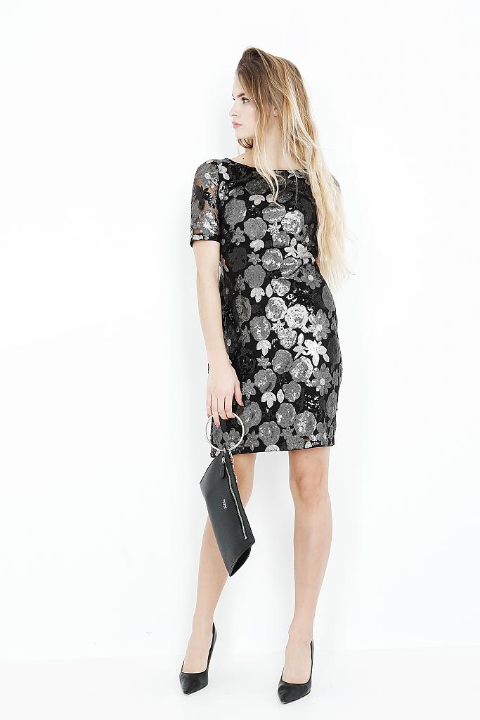 GUESS | Tasche - Clutch "Digital" | schwarz